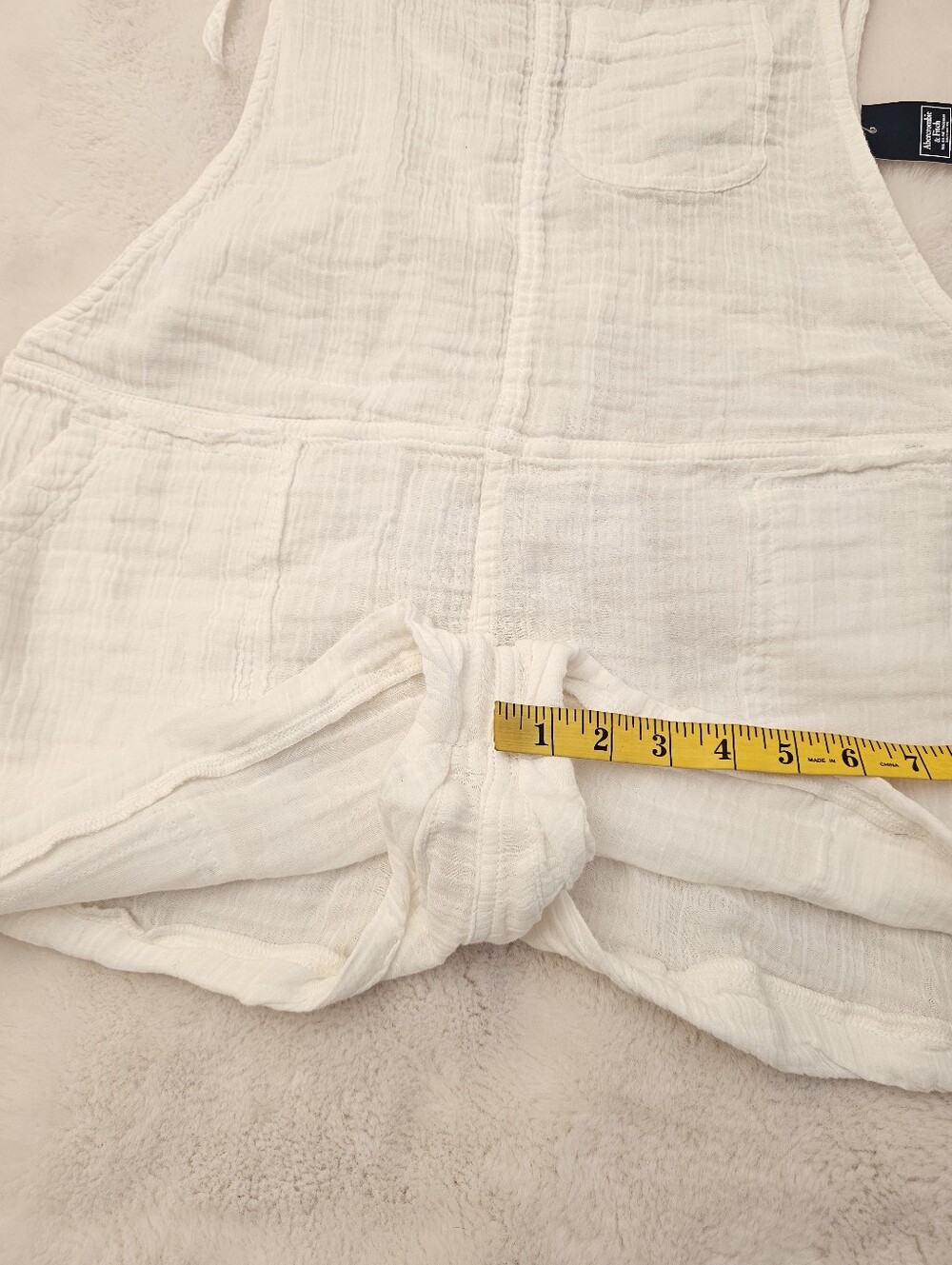 New Aberceombie & Fitch Apron Romper Size XL - Picture 5 of 9